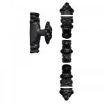 Cr�mone en fonte de style pour fen�tre bois - �poxy noir - type a rollinger