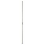 Crémone pompier à poignée rotative - longueur 2300 mm - 334 argent vachette Crémone pompier à poignée rotative - longueur 2300 mm - 334 argent vachette