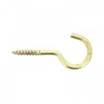 Crochets d'armoire - vis  bois laiton - 25 pices - 2, 5x10 mm torbel