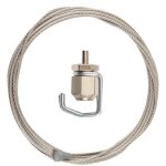 Crochet et câble de suspension inox pour cimaise civiclic civic Crochet et câble de suspension inox pour cimaise civiclic civic