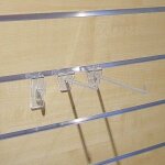 Crochet simple diamtre 6 mm plastique transparent p 10 cm bohnacker