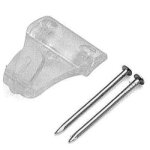 Crochets pour tableaux - plastique transparent - sachet de 20 pi�ces bricozor