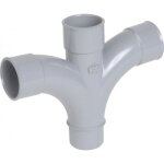 Croix pvc pied de biche mle - femelle -  40 mm - eh18 nicoll