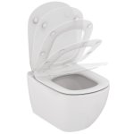 Cuvette wc suspendue - avec abattant frein de chute - tesi aquablade porcher