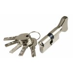 Cylindre à bouton isr6 varié - b40 x 30 - laiton nickelé iseo Cylindre à bouton isr6 varié - b40 x 30 - laiton nickelé iseo