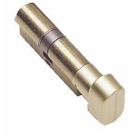 Cylindre  bouton te - 5 sur passe gnral - b30x30 mm - laiton poli tesa scurit