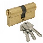 Cylindre double vari� - 30x40 mm - laiton poli - s�rie te - 5 tesa s�curit�