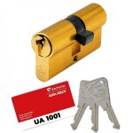 Cylindre sur variure ua 1001 - 30x30 mm - laiton poli - v5 7100 vachette