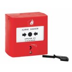 D�clencheur manuel rouge - 90x90 legrand