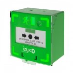 D�clencheur manuel vert - � membrane d�formable - lumineux et sonore izyx