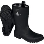 Demi - botte de scurit fourre - s5 - pvc - noir - nickel - taille 40 delta plus