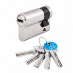 Demi cylindre - 30 x 10 mm - t 60 - vari� - laiton nickel� tesa s�curit�