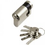 Demi cylindre - 30 x 10 mm - isr6 - vari� - laiton nickel� iseo