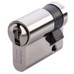 Demi cylindre - 30 x 10mm - vip + - vari� - laiton nickel� vachette