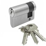 Demi cylindre - 30 x 10 mm - vari� - laiton nickel� - te 5 tesa s�curit�