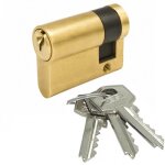 Demi cylindre - laiton poli - panneton indexable - 30x10 - te 5 tesa s�curit�