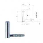 Demi - fiche femelle menuiserie bois - n?ud rond 13 mm - 450 pi�ces otlav