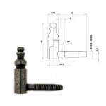 Demi - fiche femelle - n?ud 13 mm � vases - fer patin� - 100 pi�ces otlav