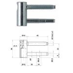 Demi - fiche femelle réglable - menuiserie bois - n?ud 16 mm - 50 pièces otlav Demi - fiche femelle réglable - menuiserie bois - n?ud 16 mm - 50 pièces otlav
