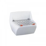 D�versoir mural en c�ramique �maill�e - grille inox mobile - publica selles