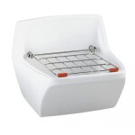 D�versoir mural en c�ramique �maill�e - grille inox mobile - publica selles