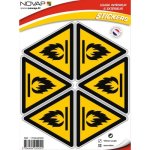 Disques danger adh�sifs danger �lectrique d100(6) novap