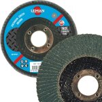 Disque doubles lamelles zirconium - 125x40x22, 23 mm - grain 40 leman