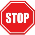 Disque d'interdiction rouge - diam�tre 300 mm - stop novap