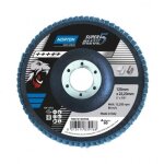 Disques � lamelles bomb�s super bleue 5 - �125x22mm - grain 40 - x10 norton