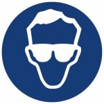 Disque d'obligation bleu - diam�tre 300 mm - lunettes novap