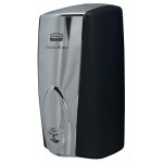 Distributeur de savon mousse autofoam chrom noir + 4 recharges 1100ml rubbermaid
