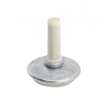 Dome de silence zingué - patin plastique avl Dome de silence zingué - patin plastique avl