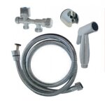 Douchette wc avec robinet - flexible - support boutté Douchette wc avec robinet - flexible - support boutté