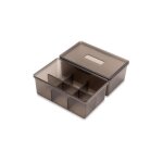 Duo d'organisateurs de tiroir elba - plastique transparent fum� emuca