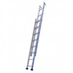 Echelle  crochets platinium coulisse  main - 2 plans - 2 x 7 marches tubesca