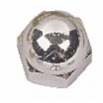 Ecrou borgne laiton chrom - diamtre 4 mm - 25 pices boulvis