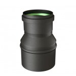 R�duction �mail noir - femelle 100 mm r�duit m�le 80 mm ten