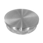 Embout plat à frapper pour main courante - inox 304 brossé design production Embout plat à frapper pour main courante - inox 304 brossé design production