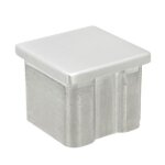 Embout plat - pour tube main courante carr - 40 x 40 mm - inox 316 - dark design production