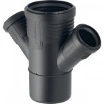 Embranchement 45� � 2 d�parts diam�tre 110 - 50 - 50 mm silent - pp geberit