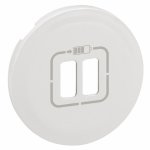 Enjoliveur ou doigt pour chargeur double usb - cliane - blanc legrand