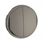Enjoliveur pour double interrupteur et / ou va - et - vient céliane - titanium legrand Enjoliveur pour double interrupteur et / ou va - et - vient céliane - titanium legrand