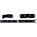 Ensemble articulation queue de carpe - spcial volet double - acier noir torbel