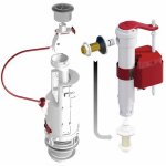 Ensemble m�canisme de chasse - soupape � �trier - clip 6 robinet sx dubourgel