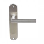 Ensemble de porte pomerol sur petites plaques 165 mm - inox 304 bross� - bec - de - cane eurowale