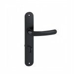 Ensemble sur grandes plaques entraxe 195 mm budget - onyx noir mat - condamnation vachette assa abloy ...