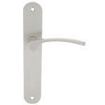 Ensembles sur plaque sara en aluminium - entraxe 195 mm - nickel mat - bec - de - cane cadap