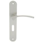 Ensembles sur plaque sara en aluminium - entraxe 195 mm - nickel mat - cl l cadap