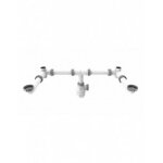 Ensemble tubulure gain de place et siphon connectic pour 2 lavabos valentin