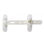 Entrebâilleur de sécurité à clé pour fenêtre 1 ou 2 vantaux - airlock blanc socona Entrebâilleur de sécurité à clé pour fenêtre 1 ou 2 vantaux - airlock blanc socona